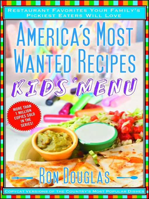 Title details for America's Most Wanted Recipes Kids' Menu by Ron Douglas - Wait list